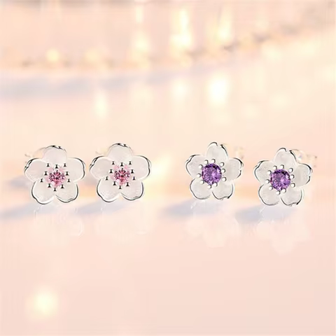 10 best sales purple earings - №7