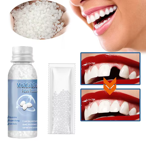 Resin Tooth Repair Glue Shapeable Teeth Gaps Filling Solid Glue Temporary Teeth Repair Falseteeth Glue Safety Dental Supplies 10 best sales tooth filler - №5