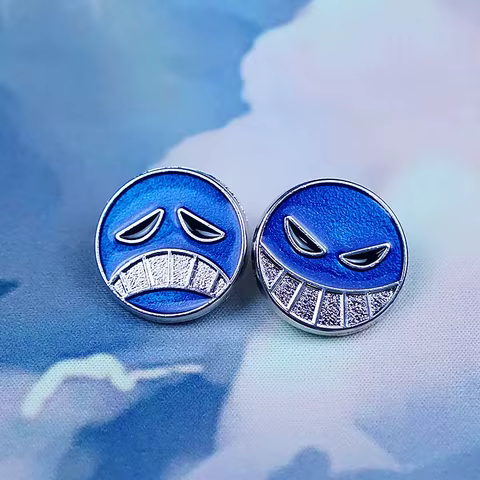 Japanese Anime One Piece Pins Ace Cap Lapel for Backpack Brooch Metal Enamel Manga Garnish for Women Men Badge Jewelry 8 best sales ace pin - №4