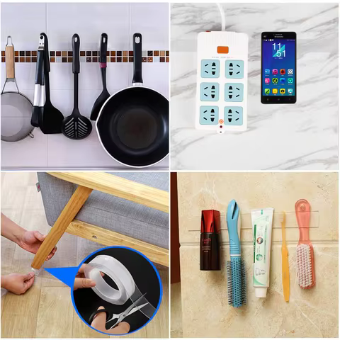 Ultra-strong Double Sided Adhesive Monster Tape Home Appliance Waterproof Wall Stickers Home Improvement Resistant Tapes 12 best sales roster - №5