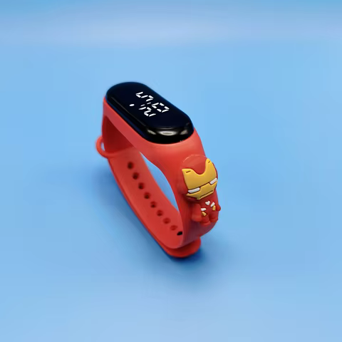 Marvel Children's Watch Cartoon Fashion Watches Electronic Digital LED Display Watches Waterproof Holiday Gift Kids Watches 10 best sales spiderman kids watch - №4