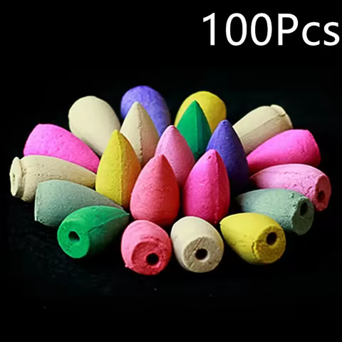 Mixed Natural Incense Rose Jasmine Lavender Osmanthus Sakura Smoke Cone Reflux Tower Incense Backflow Incense Bullet 8 best sales bokhoor - №5