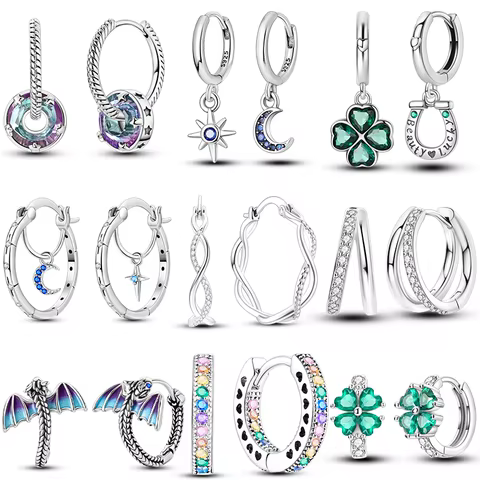 6 best sales pandora 925 original aretes - №2