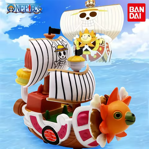 New One Piece Ship Figure Luffy Model Toy Peripheral Super Cute Mini Boat Assembled Model One Piece Ship Kid Birthday Gift 10 best sales one piece barco - №5