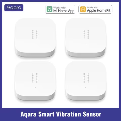 Aqara Smart Vibration Sensor Zigbee Motion Shock Sensor Detection Alarm Monitor Built In Gyro For Xiaomi Mijia Homekit Smarthome 10 best sales aqara presence sensor - №2