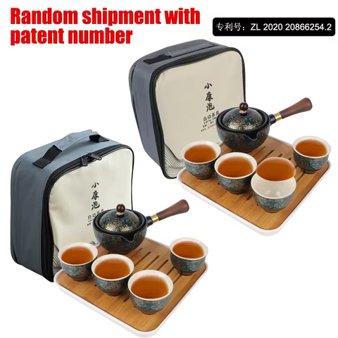 Flowers Exquisite Shape 360 Rotation Tea Maker and Infuser Porcelain Chinese Gongfu Tea Set Ceramic Tea Cup for Puer 8 best sales tea set porcelain - №3