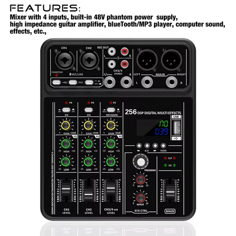 10 best sales audio mixer 4 channels - №9