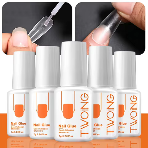 5pcs/2pcs 7g Super Strong Nail Glue For False Nail Tips, Acrylic Nails,Press OnNails,Fake Nails Art Decoration Lasting Adhesion 10 best sales glimmer - №10