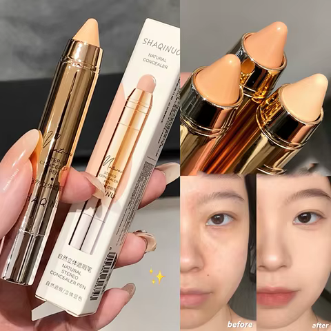 Face Concealer Pen Long Lasting Cover Dark Circles Corrector Contour Concealers Stick High Gloss Brighten Face Cosmetic Makeup 12 best sales colour corrector - №4