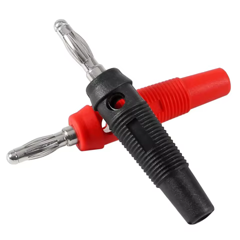 10Pcs 32A High Current Screw Type 4mm Banana Plugs Male Stackable Connector Speaker Cable Adapter 4mm High Current Banana Plugs 10 best sales banana hifi - №1