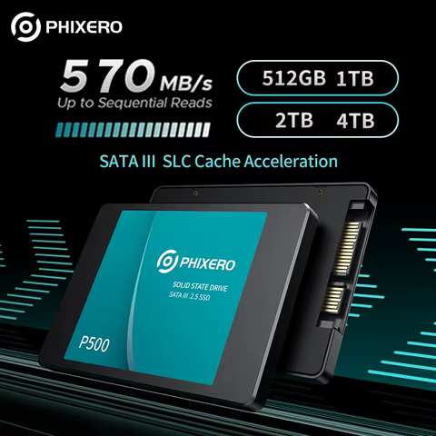 PHIXERO SSD HDD 2.5 Hard Disk SSD 1TB 2TB 512GB 128GB 256GB HD SATA 4TB Disk solid state drive Internal Hard Drive for Laptop PC 12 best sales sn850x 4tb - №4
