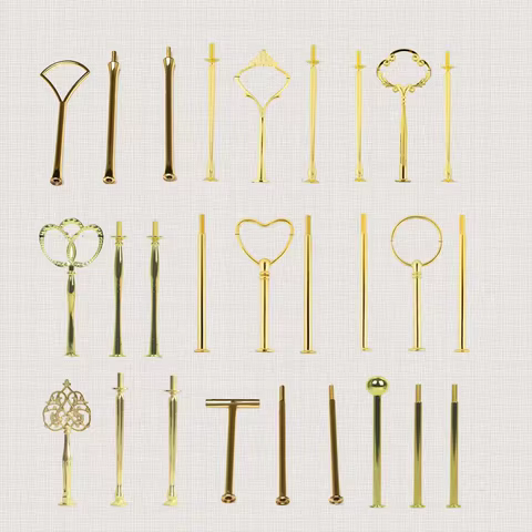 10 best sales gold cake stand set - №5