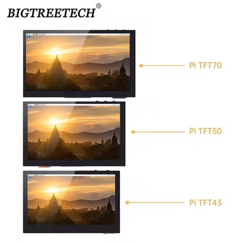 BIGTREETECH BTT PITFT50 TFT43 TFT70 DSI Capacitive Touch Screen Raspberry Pi LCD Display 3D Printer Parts For Octopus Pro Board 10 best sales bigtreetech octopus - №5