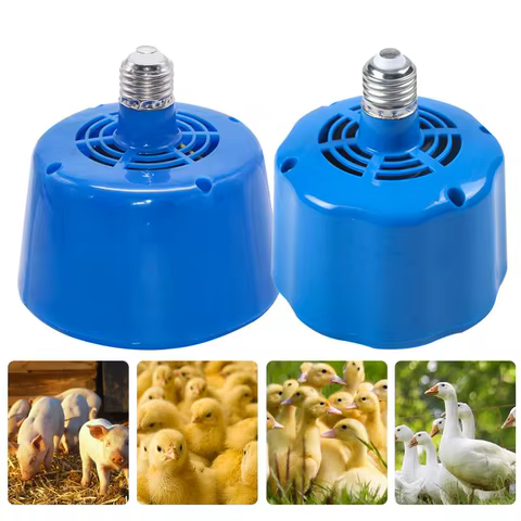 Heating Lamp Farm Animal Warm Light For Chicken Piglet Duck Temperature Controller Heater For Incubator Farm Tools 100-300W 6 best sales incubator heater - №6
