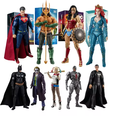 DC Originals Justice League Figure Superman Batman Wonder Woman Aquaman Mera Anime Figures Collectble Models Toys Gift 8 best sales batman vs superman - №7