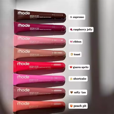 Rhode Makeup Lipstick Phone Case Moisturizer Lip Gloss Lines Lasting Nourishing Ins Salty Tan Raspberry Toast Espresso with Box 10 best sales flip fuel - №4