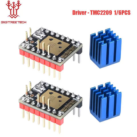 BIGTREETECH TMC2209 V1.3 Stepper Motor Driver TMC2208 3D Printer Parts For BTT Octopus SKR V1.4 SKR Mini E3 Ender3 V2 Voron 2.4 10 best sales bigtreetech octopus - №2