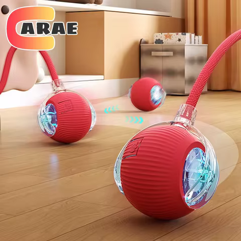Cat Interactive Ball Toy, Automatic Rolling Ball with Tail, Rechargeable Smart Pet Interactive Toy, Intelligent Mouse for Cat 12 best sales giant ride control - №4