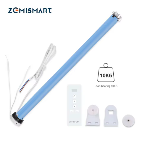 Zemismart Zigbee 2N Smart Roller Shade Blinds Motor for 38mm Tube Works with Tuya Smart Life App Alexa Google Home Voice Control 8 best sales roller motor - №6