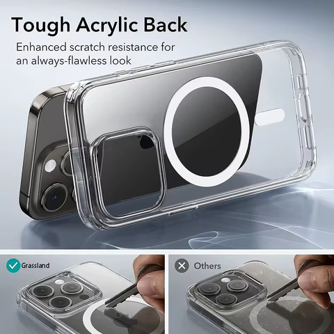 Luxury Magnetic Wireless Charge For Magsafe Case for iPhone 16 15 14 13 12 11 Pro XR XS Max 7 8 Plus Back Cover Transparent Case 8 best sales iron hide - №1