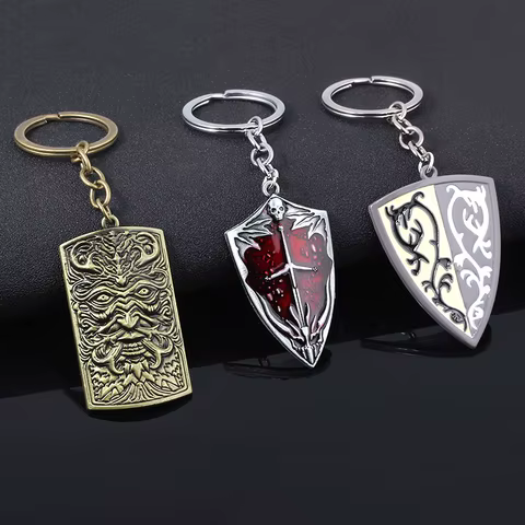 Game Dark Soul 3 Keychains Bonfire Keyring Holder PS4 Metal Pendant For Fans Men Women Car Party Gift Pendant Jewelry 8 best sales playstation keychain - №7