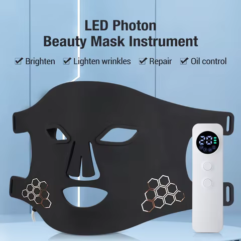 Red Light therapy Mask 460nm 660nm 850nm LED Beauty Devices Face Instrument Rejuvenation Skin Anti Aging Wrinkle Skin Repair 8 best sales led face light mask - №5