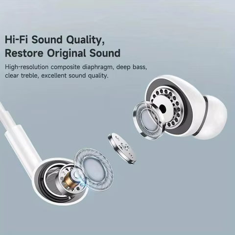 For iPhone Original Earphones For iPhone 14 13 12 11 Pro Max Mini 8 7 6s Plus X XS XR SE in-ear Wired Earbuds 10 best sales apple iphone handsfree - №10