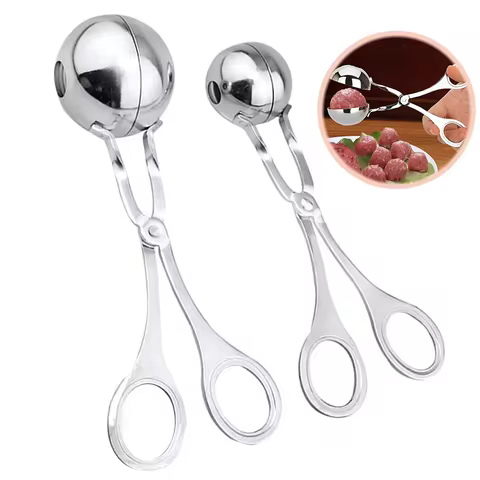 Meat Ball Maker Tool Stainless Steel Clip Round Rice Ball Shaper Spoon Meatball Making Mold Non Stick Stuffed Kitchen Gadget 10 best sales meatball maker - №6
