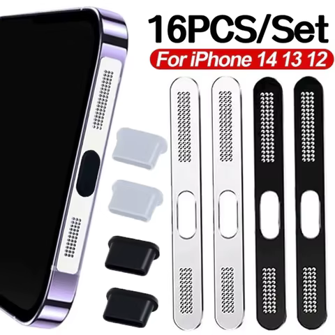 Metal Dustproof Net Sticker for IPhone 12 13 MIni 12 13 14 Pro Max 14 Plus Earpiece Speaker Hole Anti-Dust Metal Mesh Dust Cover 6 best sales speaker mesh - №4