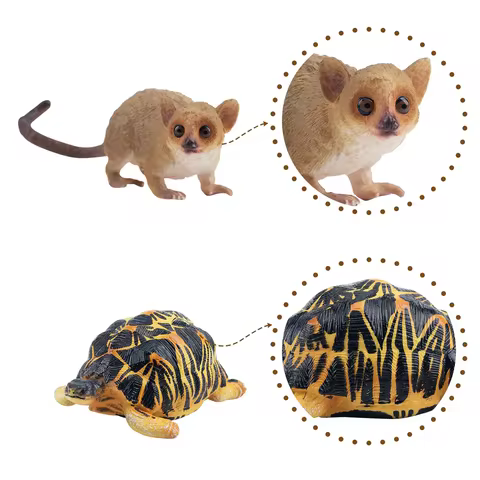 Toymany 12pcs Simulation Madagascar Animals Mini Animal Figures Set Cake Toppers for Kids Children Gift Collectible Figurines 12 best sales madagascar toy - №5