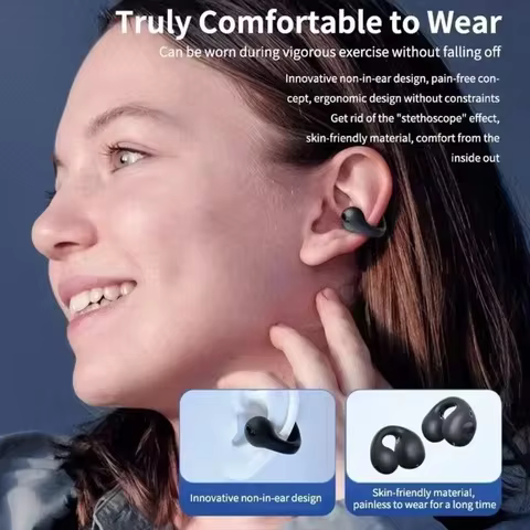 New Original T75 Bone Conduction Wireless Bluetooth 5.3 Headphones Sports Earphones HiFi Sound Quality Waterproof TWS Headset 10 best sales hearing aid bone conduction - №3