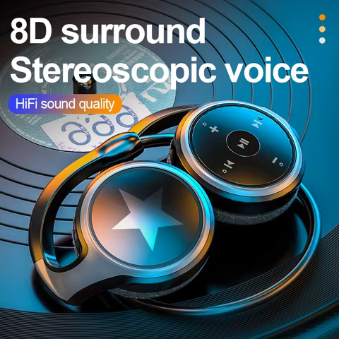 Original A23 Sport Foldable Wireless Headphone 8D Surround Heavy Bass Hifi Music Bluetooth Earphones With Mic Support FM/TF Card 10 best sales a23 - №6