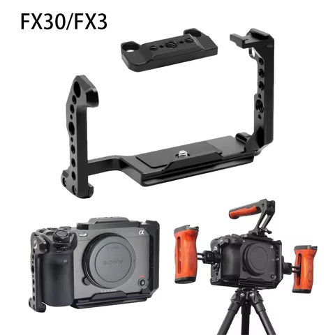 for Sony FX30/FX3 Camera Rabbit Cage For Sony Micro-Single Cameras Protection Frame Upper side handle Photographic lamp Accesso 10 best sales cage fx3 - №1