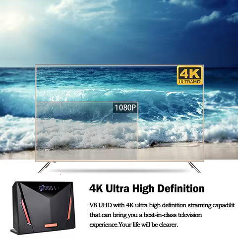 GTMEDIA V8 UHD 4K Ultra HD Satellite Receiver DVB-S/S2/S2X+T/T2+ISDB-T+Cable,Support MARS/ECAM/CCAM/M3U TV BOX With CA Card Slot 8 best sales android tv isdb t - №4