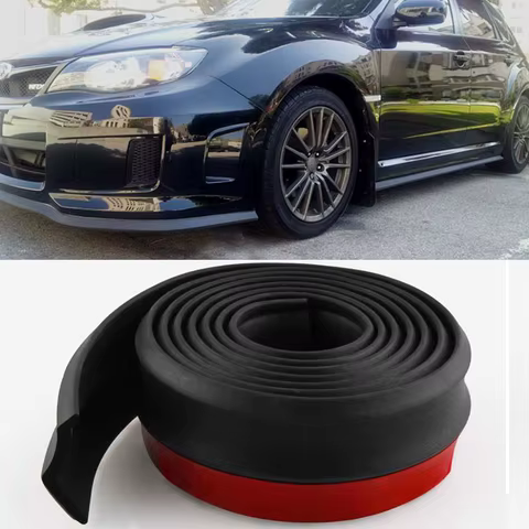Car Front Bumper Lip Splitter Spoiler Rubber Skirt Protector Body Trim Bumper Lip Strip Car Side Skirt 8 best sales volkswagen bora toy - №8