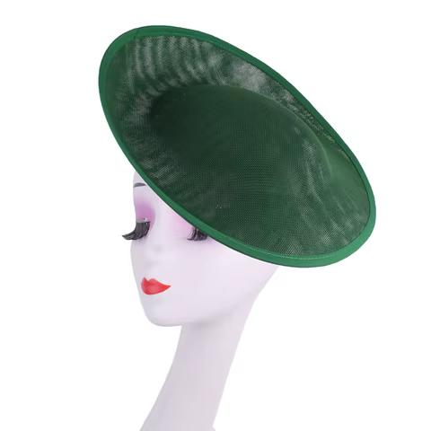 30CM Round Fascinator Base Make Millinery Cap Fabric Supplies DIY Hair Accessories For Women Wedding Fascinator Hat Formal Event 10 best sales hat making supplies - №2