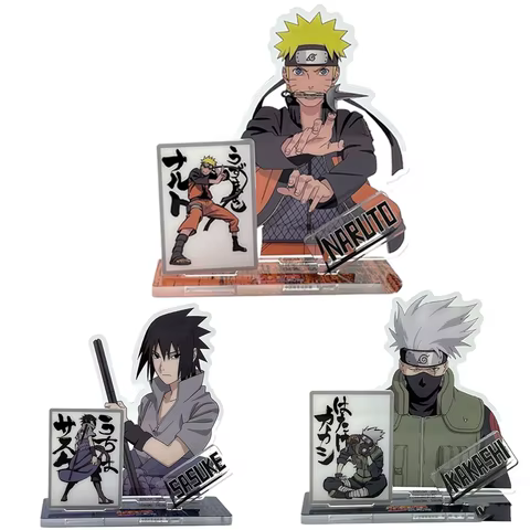 Anime Naruto Acrylic Stand Figure Sasuke Kakashi Personality Desk Ornament Collection Model Statue DIY Decoration Accessories 6 best sales naruto acrylic stand - №6