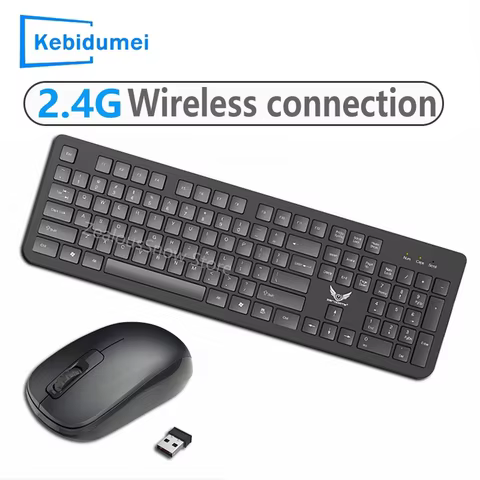 2.4GHz Wireless Keyboard Mouse Set Gaming Keyboard Mouse Kit Tablet keyboard for Android TV Box Laptop PC Office Accessories 6 best sales gamer set up - №6