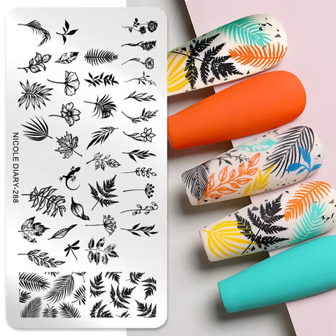 8 best sales flower nail stamp - №8