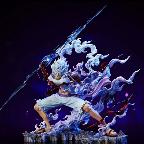 25cm One Piece Raiden Five Gear Nica Lightning Luffy Action Figure Model Statue Doll Toys Collection Decoration Model Toys Gift 12 best sales figurine luffy - №8