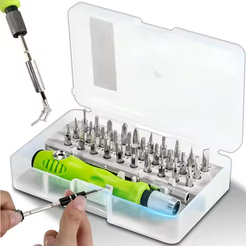 Mini 32-in-1 Precision Screwdriver Set Magnetic Phillips Bits Multifunctional Hand Repair Tool Kit for Phone Watch Glasses PC 10 best sales phone repair tool - №9