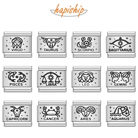 8 best sales stainless steel zodiac charms - №1