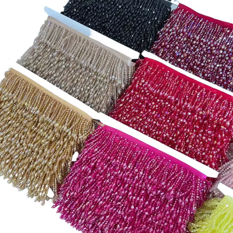 10 best sales pink beaded fabric - №6
