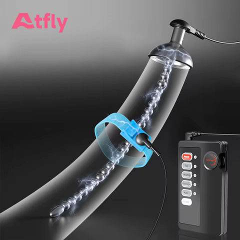 Male Masturbator Electro Shock Horse Eye Stick Penis Plug Bead Stimulator Adult Urethral Dilation Extender Plug Sex Toys For Men 12 best sales dildo double horse - №11
