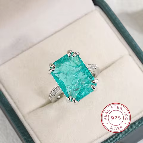 10 best sales genuine emerald ring - №7