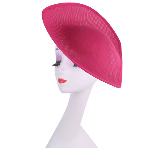 Heart Design 30CM Fascinator Base Supplies For Formal Event Women Wedding Hat DIY Hair Accessories Make Millinery Cap Fabric 10 best sales hat making supplies - №6