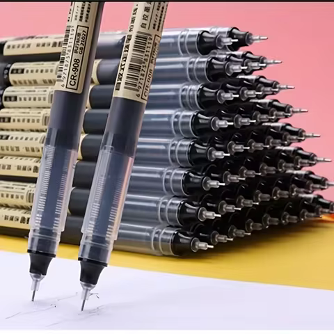 10Pcs/set High Quality Needle Type Gel Pens Straight Liquid Ballpoint Pen Kawaii Stationery School Office Supplies Writing 12 best sales k swiss - №2