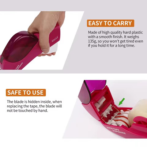 Eagle Automatic Tape Dispenser, No Battery Required, With 2 Rolls Free Tape,Suitable for Handwork,Family Gift Packaging 12 best sales large tape dispenser - №5