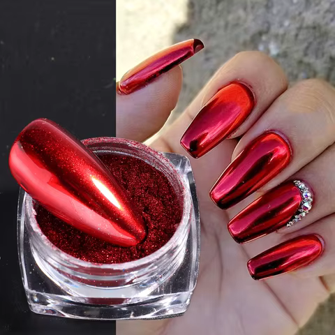 6 best sales red glitter - №2