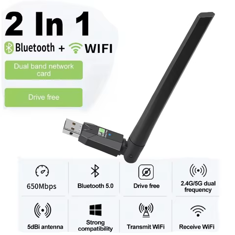 12 best sales wifi bluetooth usb adapter - №11